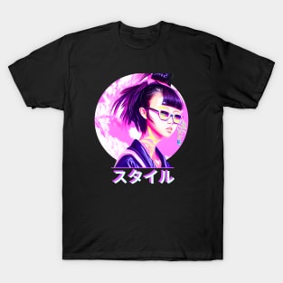 Vaporwave Aesthetic Japanese Girl T-Shirt